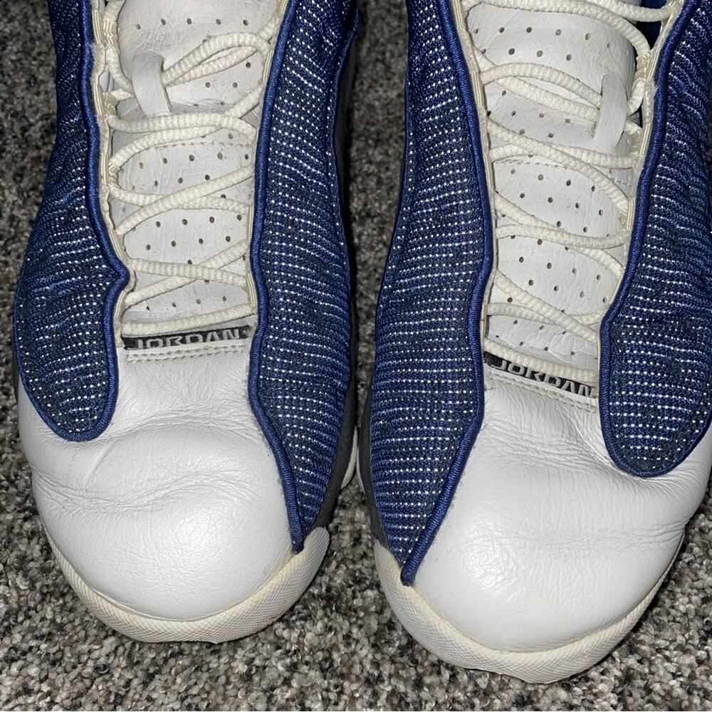 Men’s Jordan 13 XIII Sneakers Shoes 2004 Blue White Size 12 - Style 310004-441 - Picture 6 of 13